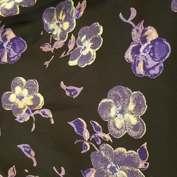 💕GANNI💕 Floral Georgette Mini Shift Dress ~ Black Floral Print 38 EU - Picture 15 of 16